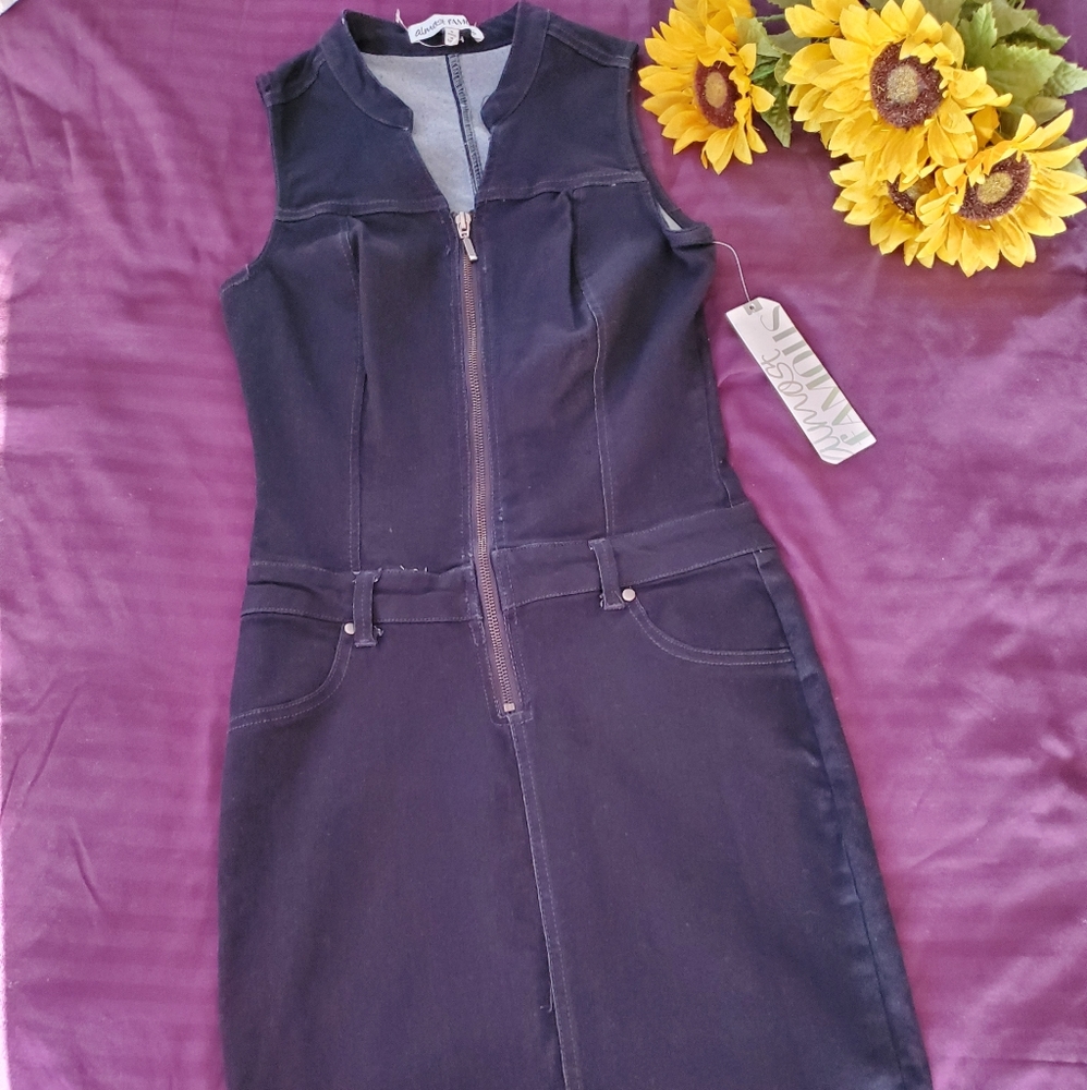 🤩Almost Famous Bodycon Denim Dress🤩 - Picture 2 of 8